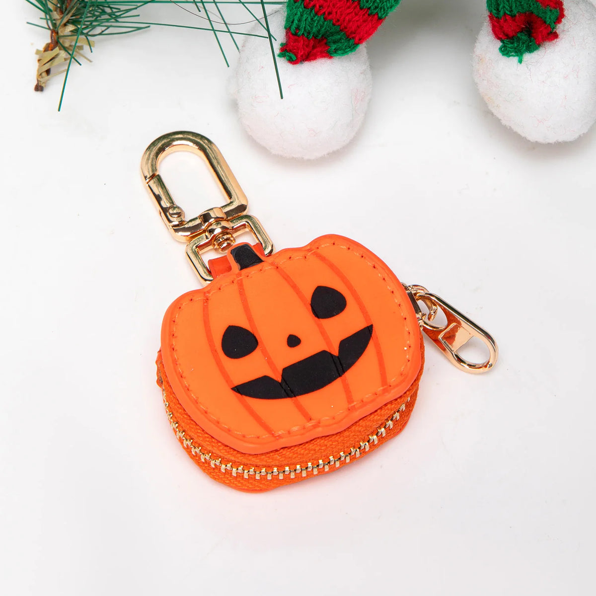 Mini pochette citrouille d'Halloween pour femme