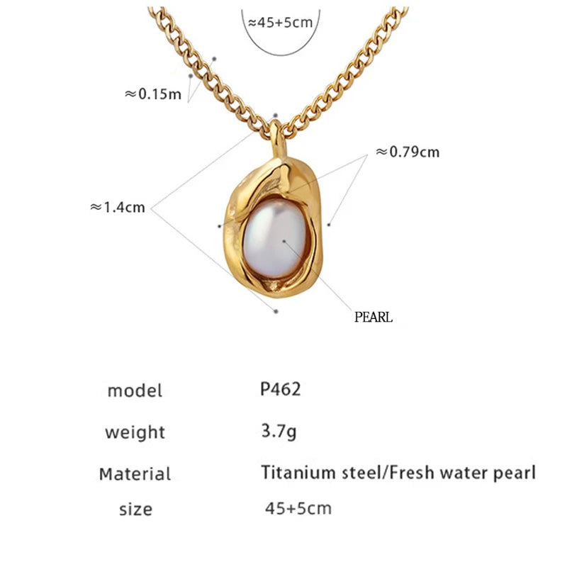 Collier perles chaîne cubaine doré