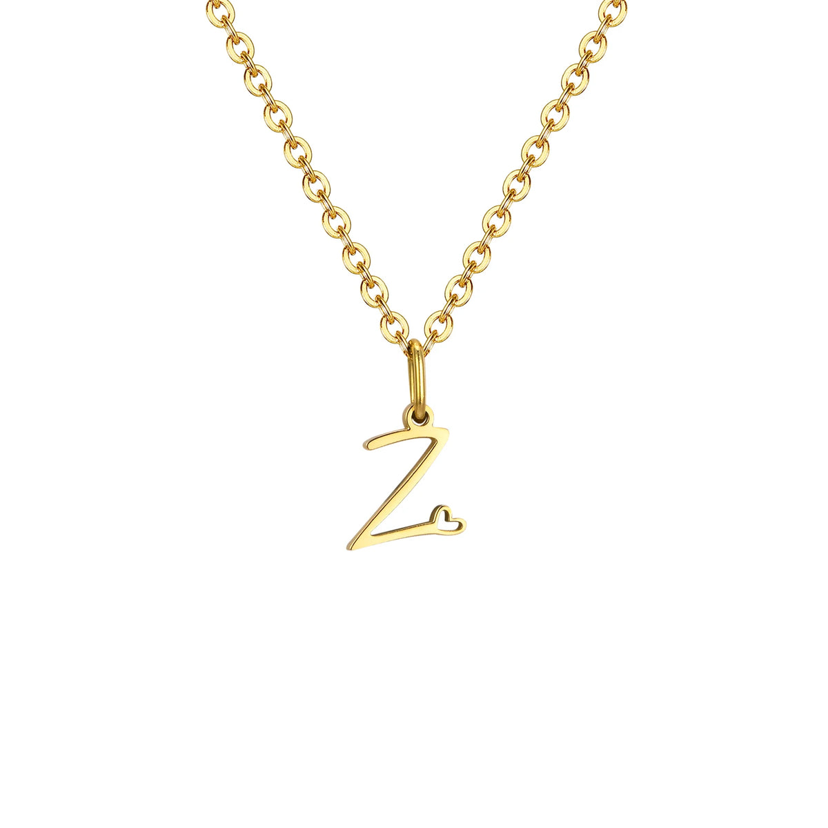 Collier cœur initiale personnalisée doré