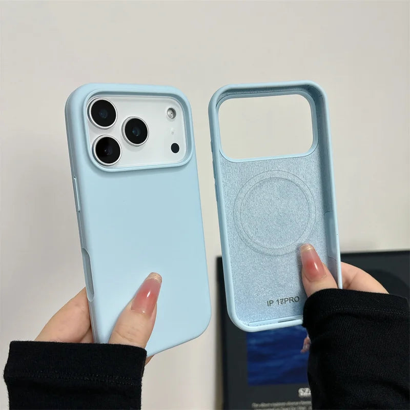 Coque silicone magnétique iPhone