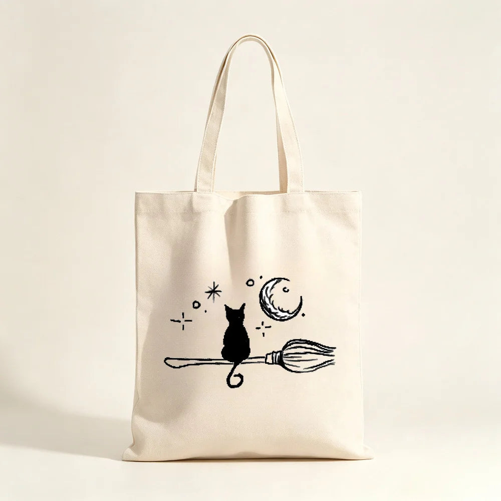 Tote bag chat noir Halloween