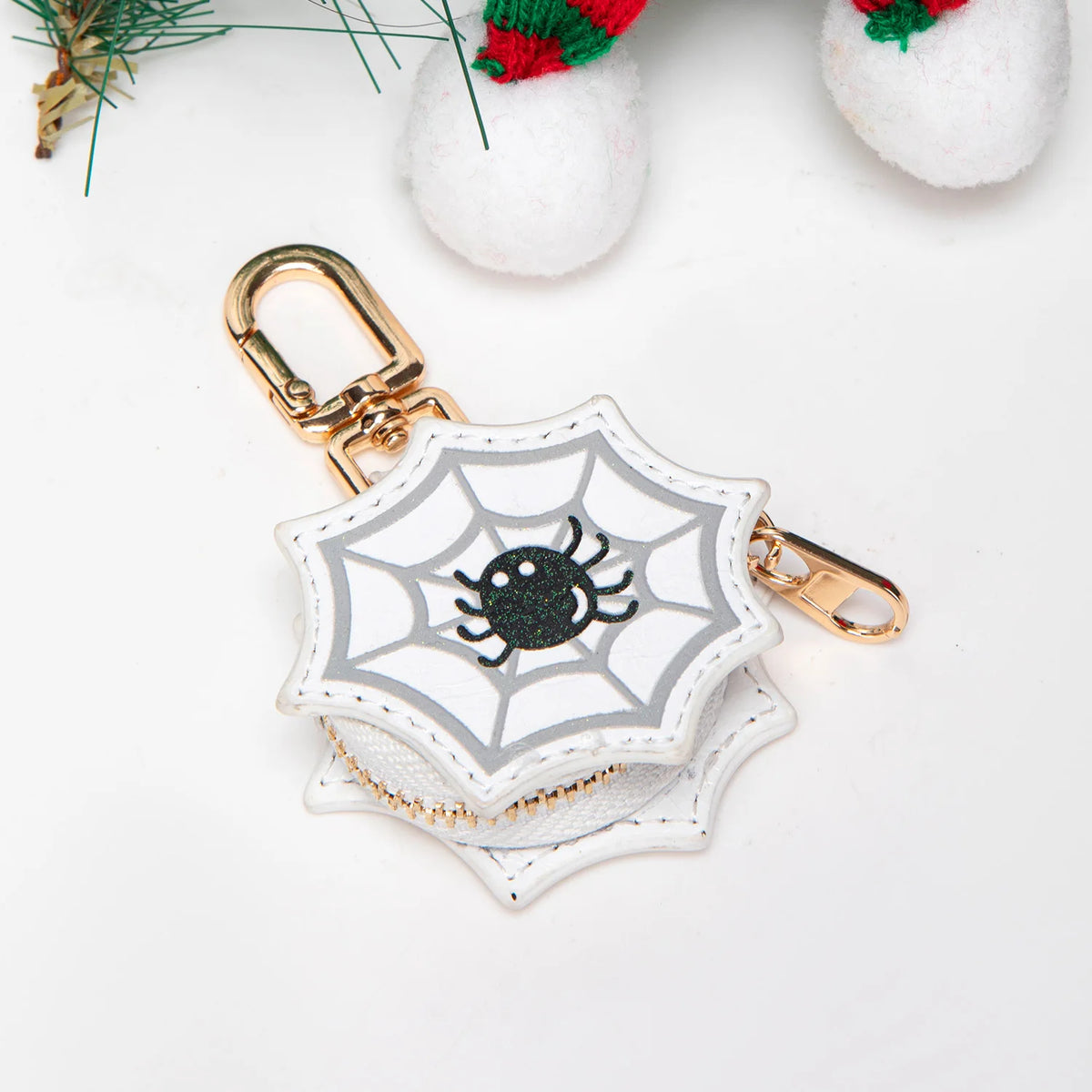 Mini pochette citrouille d'Halloween pour femme
