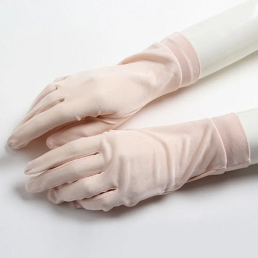 Mitaines d'été anti-UV en soie (dentelle)