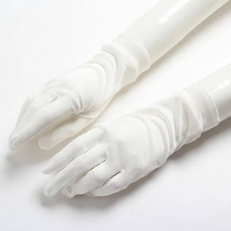 Sexy Summer Women UV Protection Sunscreen Short Sun Natural Silk Knit Mittens Thin Mulberry Silk Driving Lace Gloves A60