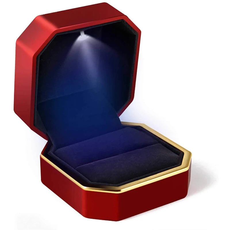 Coffret bague LED – Écrin lumineux