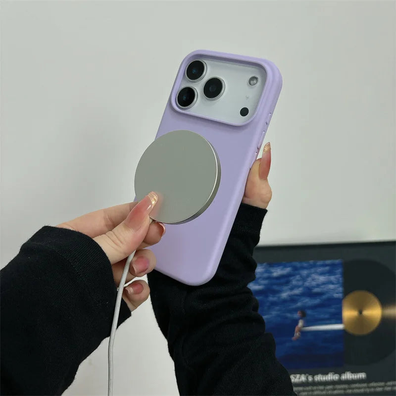 Coque silicone magnétique iPhone
