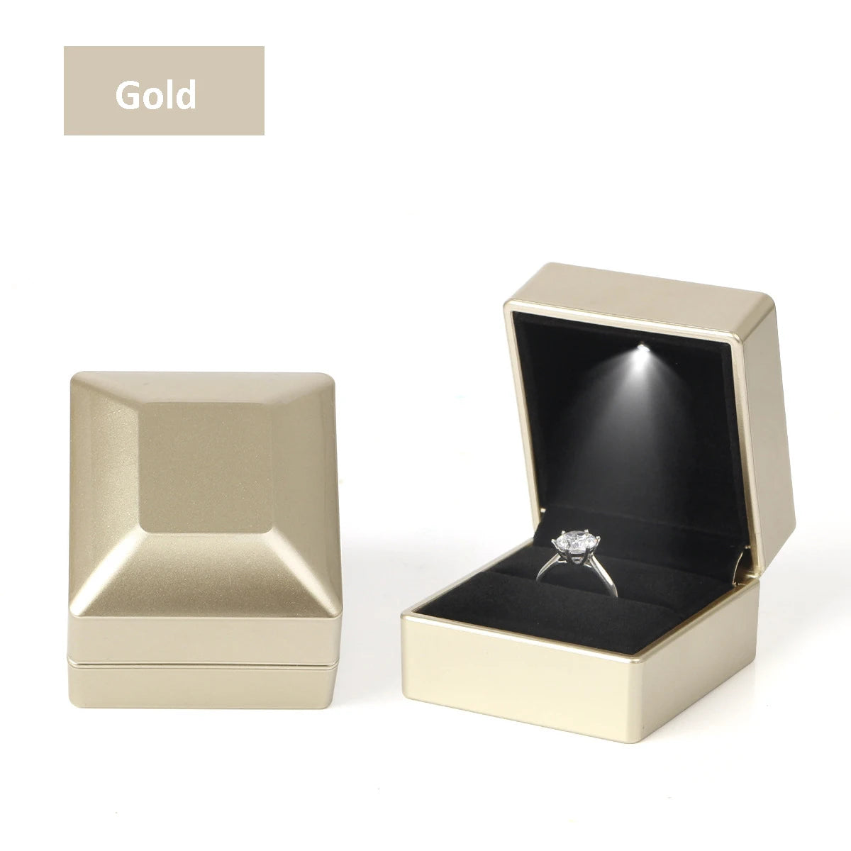 Coffret bague LED – Écrin lumineux
