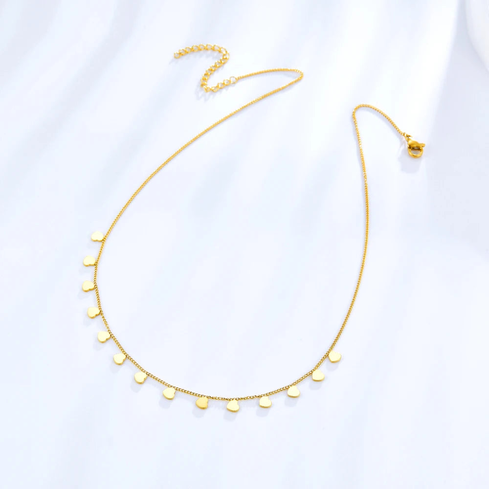 Collier tennis zircones doré