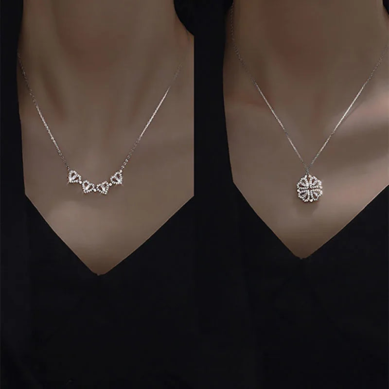 Collier pendentif trèfle à quatre feuilles