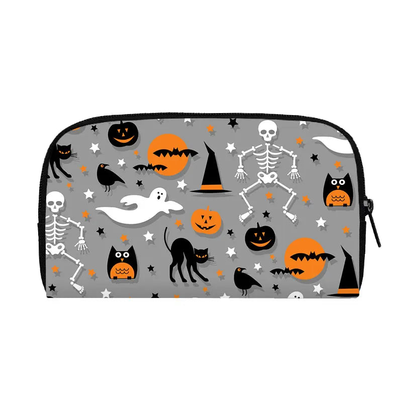 Portefeuille Halloween araignée, citrouille et chauve-souris – Gothique