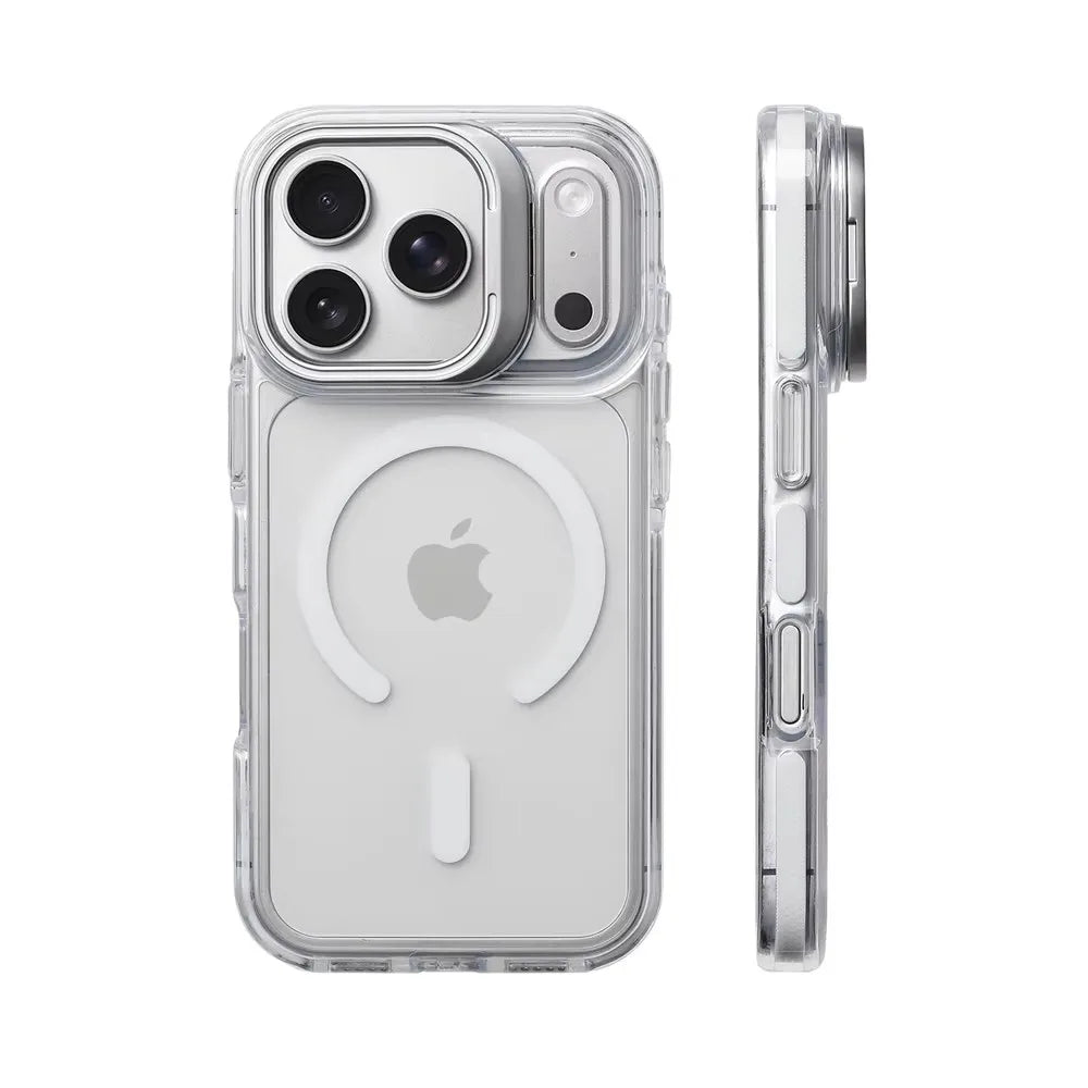 Coque Magnétique Transparente Antichoc MagSafe pour iPhone 12/13/14/15/16/17/18 Pro Max