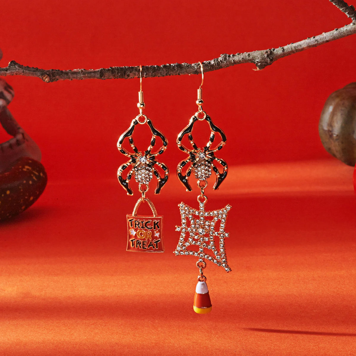 Boucles d'oreilles citrouille – Halloween