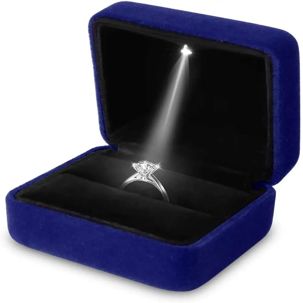 Coffret bague LED – Écrin lumineux