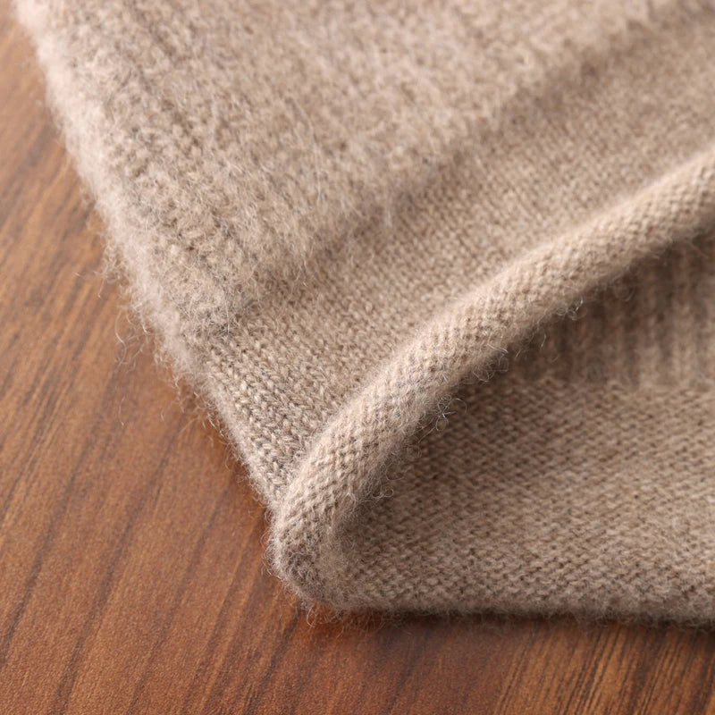 100%Pure Wool Women's Winter Knitted Hats Cute Lace-up Students Pullover Hat Autumn Winter Warm Windproof Earflap Beanies Female