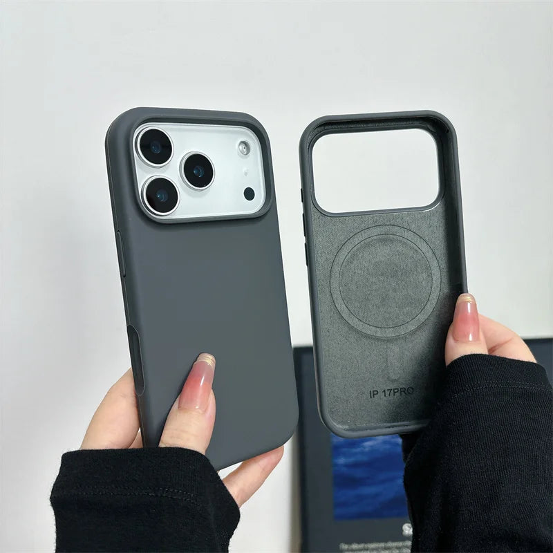 Coque silicone magnétique iPhone