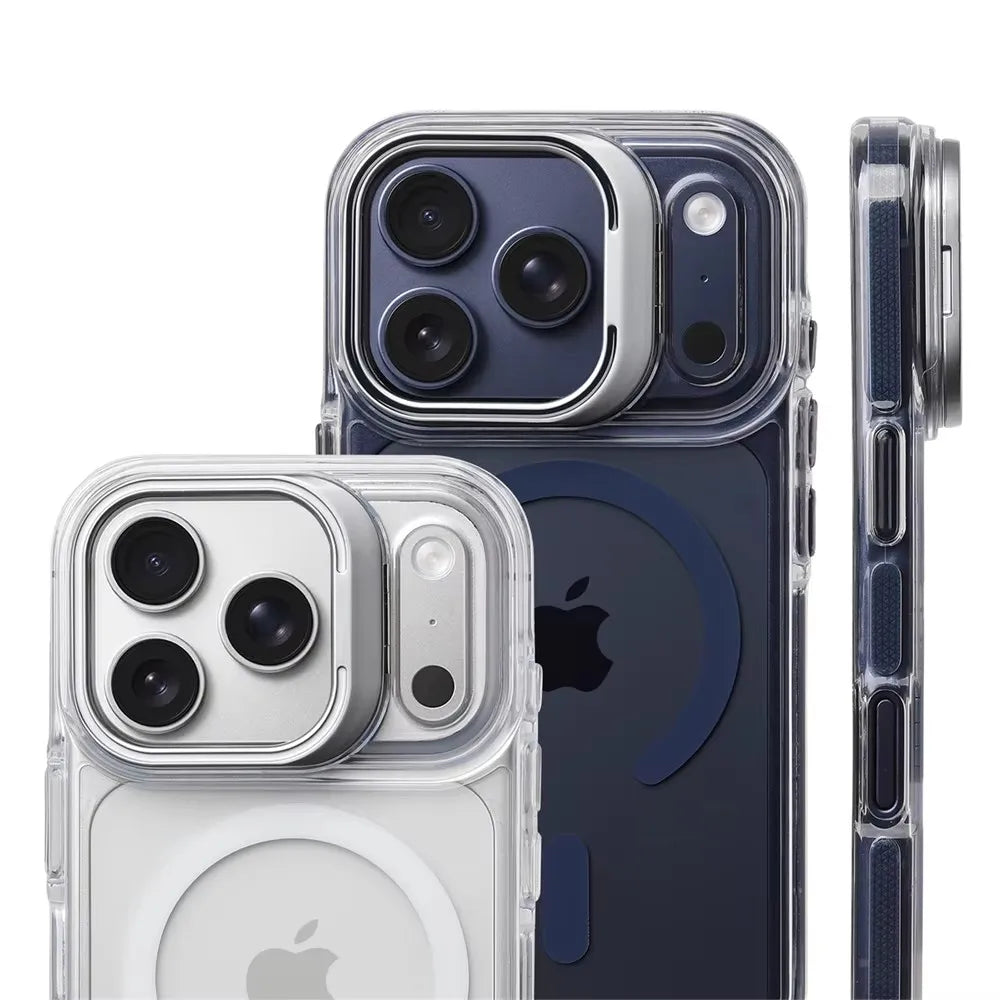 Coque Magnétique Transparente Antichoc MagSafe pour iPhone 12/13/14/15/16/17/18 Pro Max