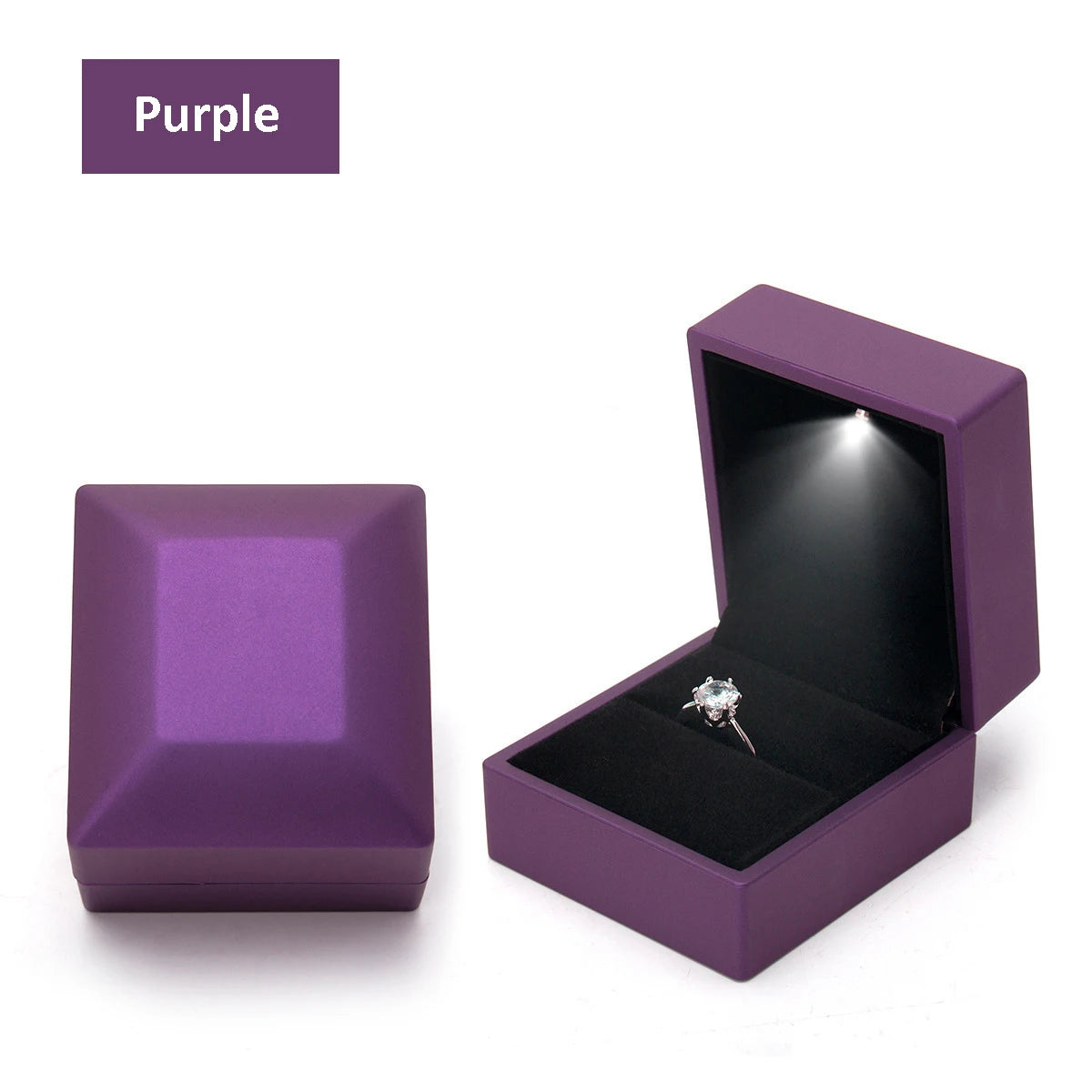 Coffret bague LED – Écrin lumineux