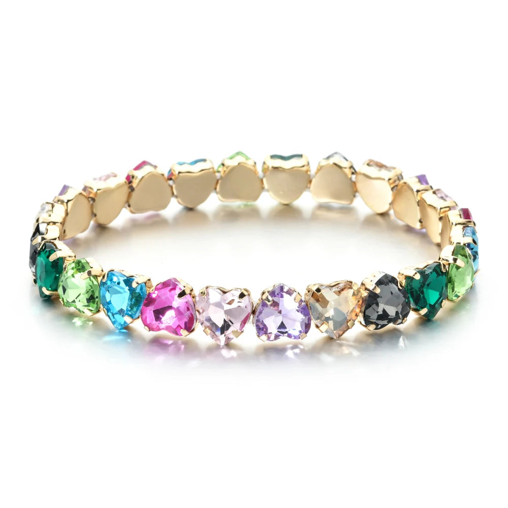 Bracelet tennis en zircon plaqué or