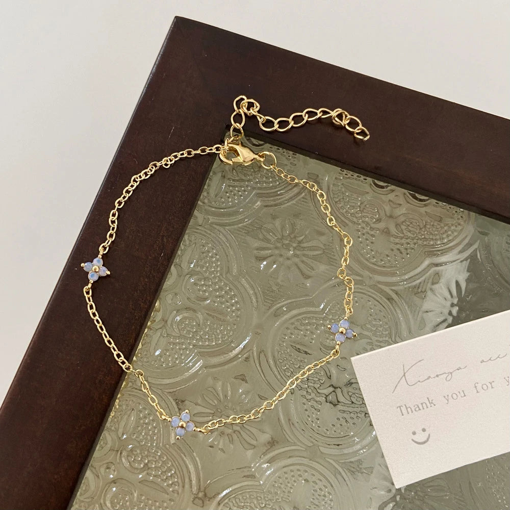 Collier trèfle à quatre feuilles doré