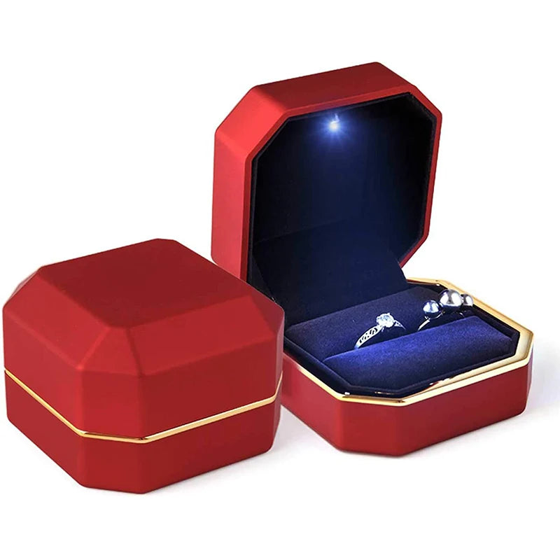 Coffret bague LED – Écrin lumineux