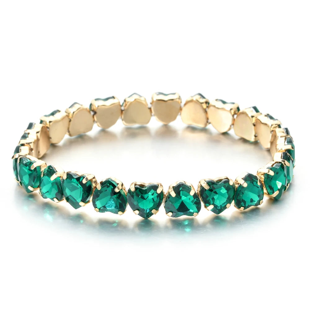 Bracelet tennis en zircon plaqué or