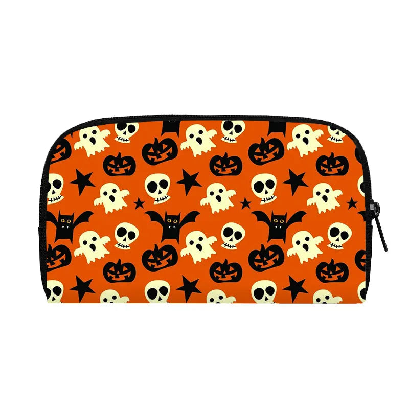 Portefeuille Halloween araignée, citrouille et chauve-souris – Gothique