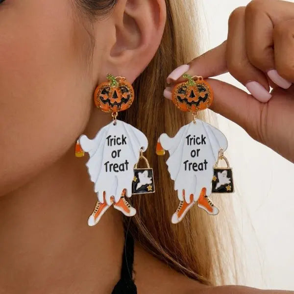 Boucles d'oreilles citrouille – Halloween