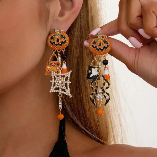 Boucles d'oreilles citrouille – Halloween