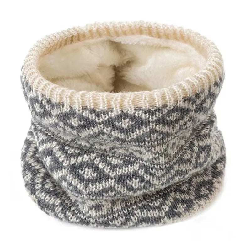 Fashion Soft Knitted Neck Warmer Sports Scarf for Women Men Face Cover Winter Running Skating Hiking Cold-Proof Thick Collar