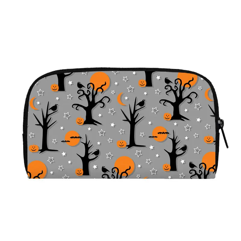 Portefeuille Halloween araignée, citrouille et chauve-souris – Gothique