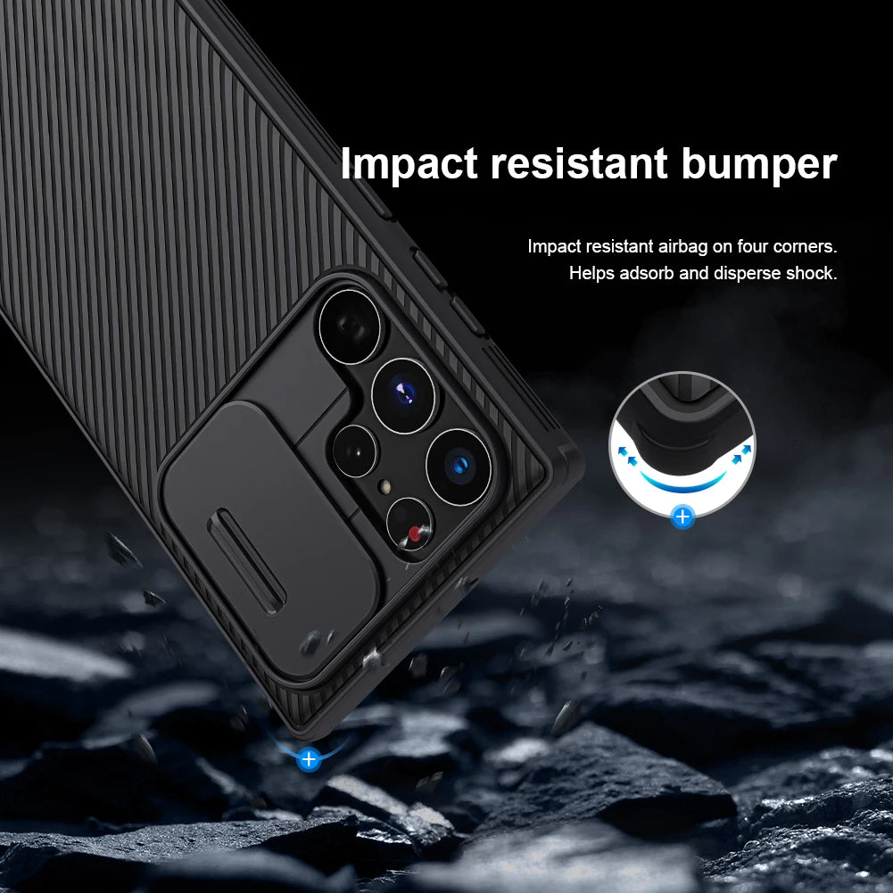 Coque Nillkin CamShield pour Galaxy S22/S23/S24/S25/S26 Ultra