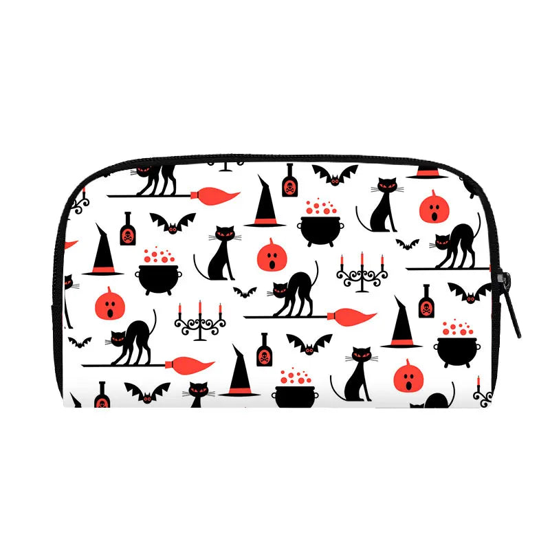 Portefeuille Halloween araignée, citrouille et chauve-souris – Gothique