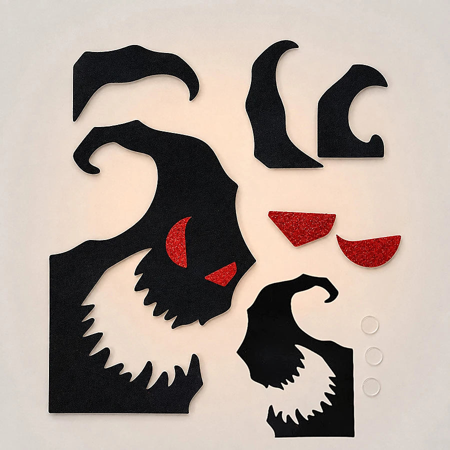 Stickers de fenêtre Halloween – Fantômes, citrouilles et chapeaux de sorcière