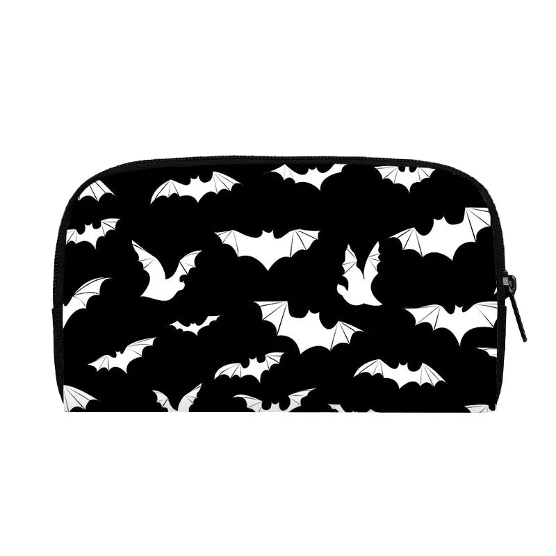Portefeuille Halloween araignée, citrouille et chauve-souris – Gothique