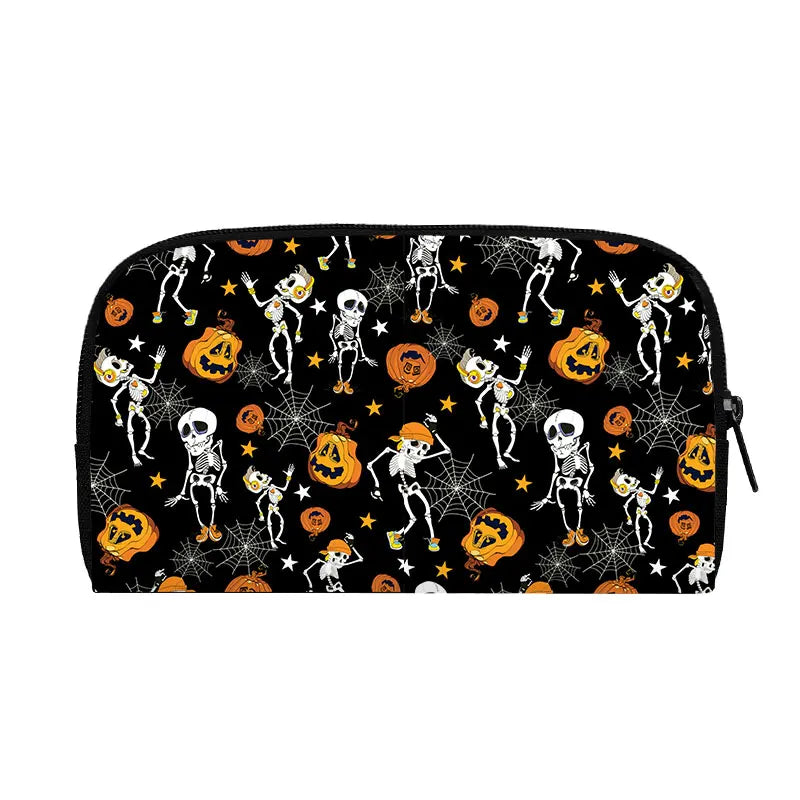 Portefeuille Halloween araignée, citrouille et chauve-souris – Gothique