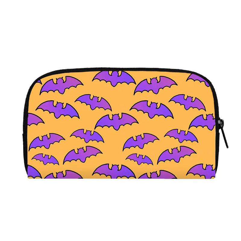 Portefeuille Halloween araignée, citrouille et chauve-souris – Gothique
