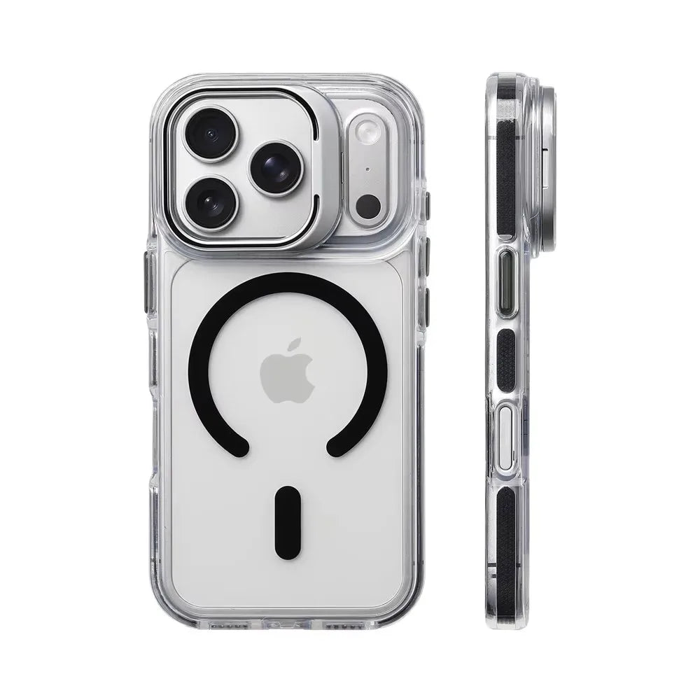 Coque Magnétique Transparente Antichoc MagSafe pour iPhone 12/13/14/15/16/17/18 Pro Max