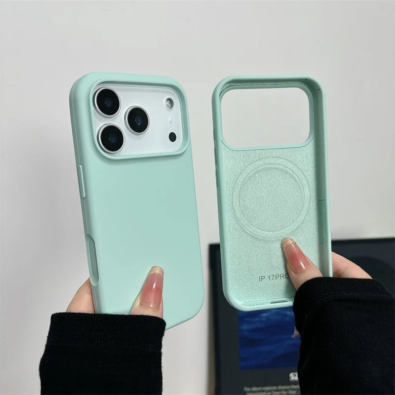 Coque silicone magnétique iPhone