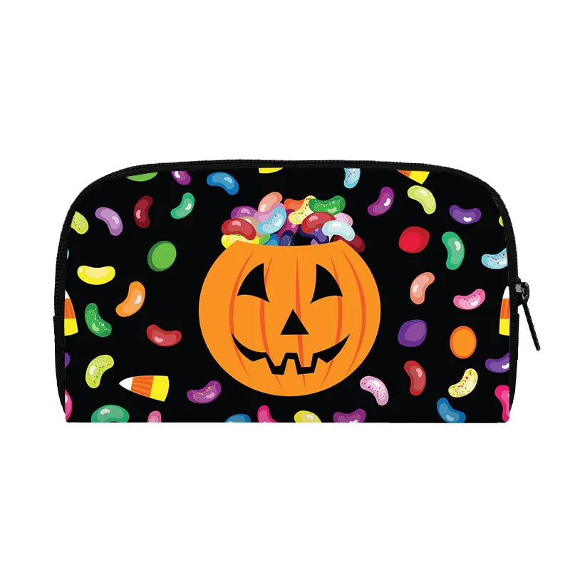 Portefeuille Halloween araignée, citrouille et chauve-souris – Gothique
