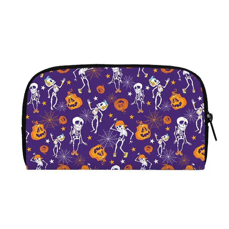 Portefeuille Halloween araignée, citrouille et chauve-souris – Gothique
