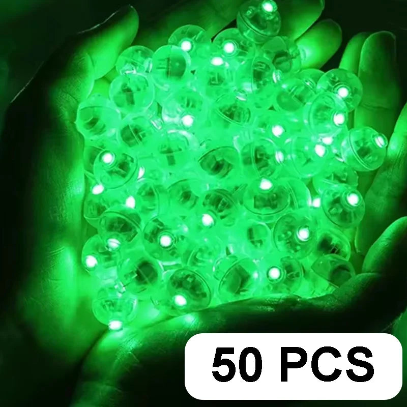 50/100 Pcs LED Balloon Lights Mini Round Ball Balloon Night Light LED Flash Lamp for Paper Lanterns Wedding Party Decorations