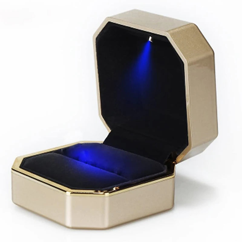 Coffret bague LED – Écrin lumineux