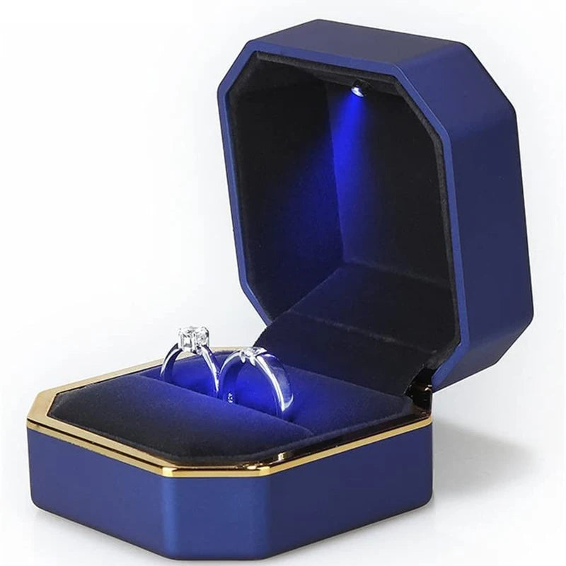 Coffret bague LED – Écrin lumineux