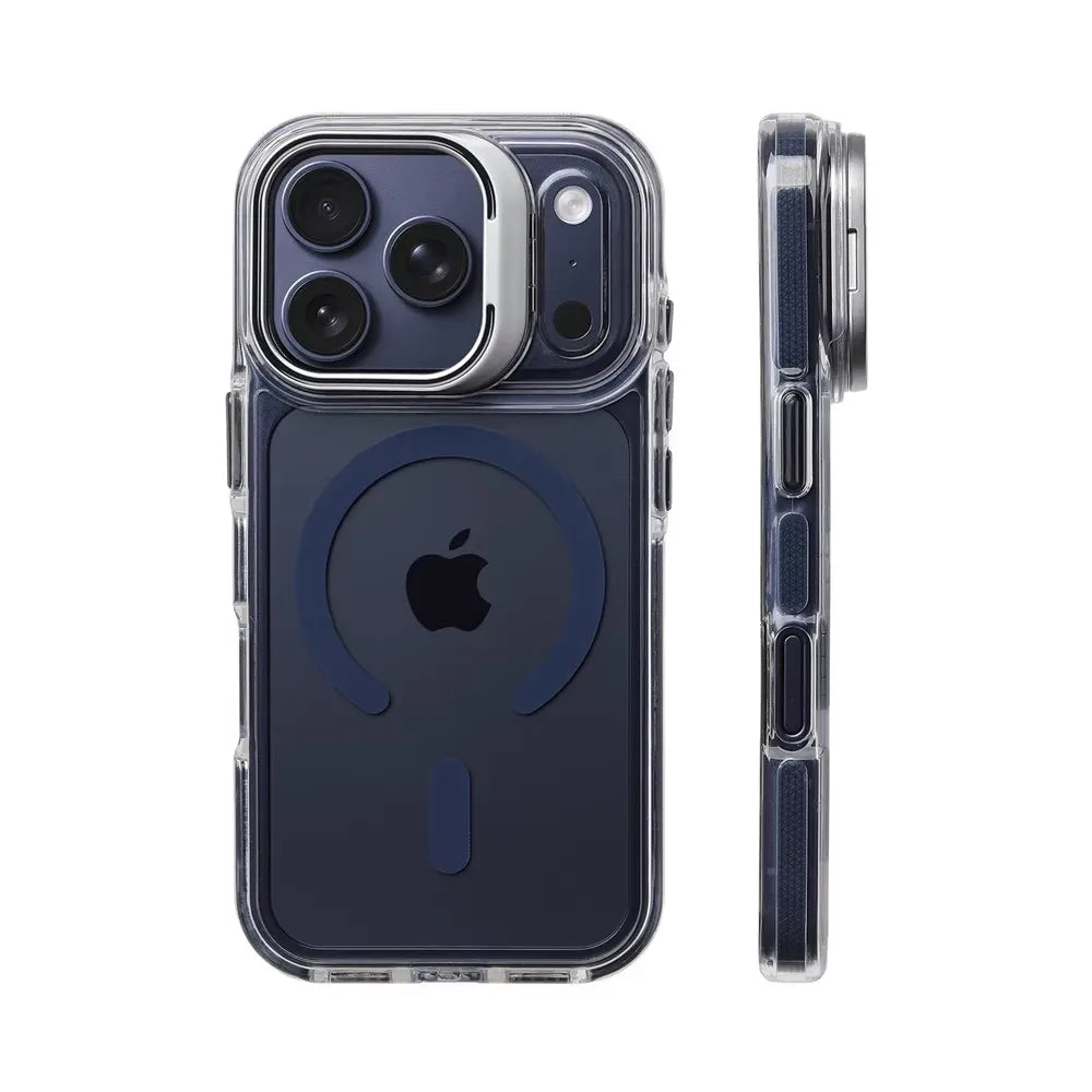 Coque Magnétique Transparente Antichoc MagSafe pour iPhone 12/13/14/15/16/17/18 Pro Max