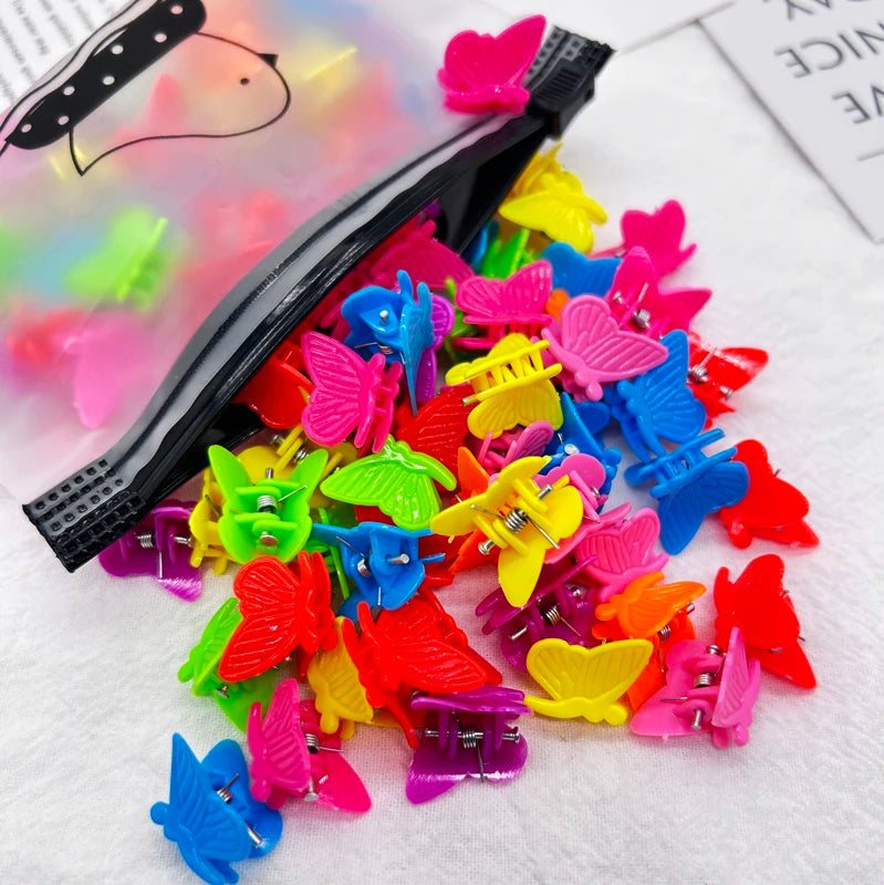 Lot de mini pinces papillon