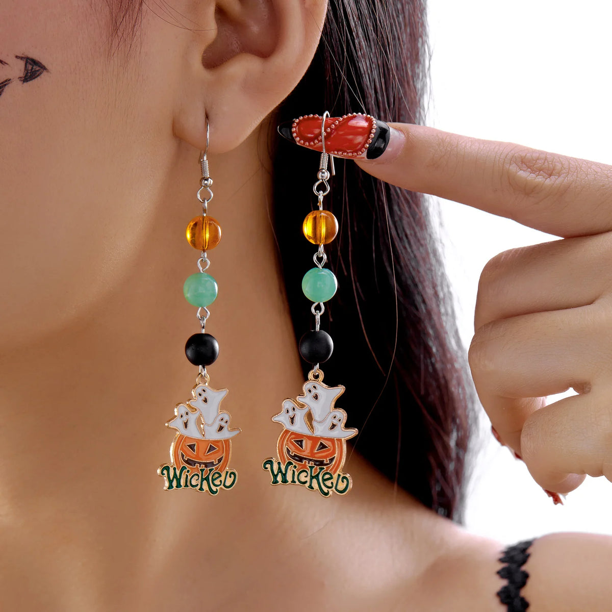Boucles d'oreilles citrouille – Halloween