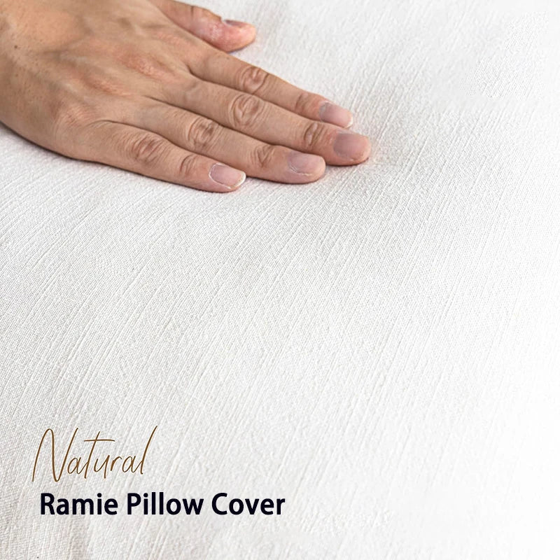 Decorative Ramie Cushion Cover Throw Pillowcase Boho Farmhouse Pillow Covers for Chair Couch Sofa Bedroom Living Room Home Decor