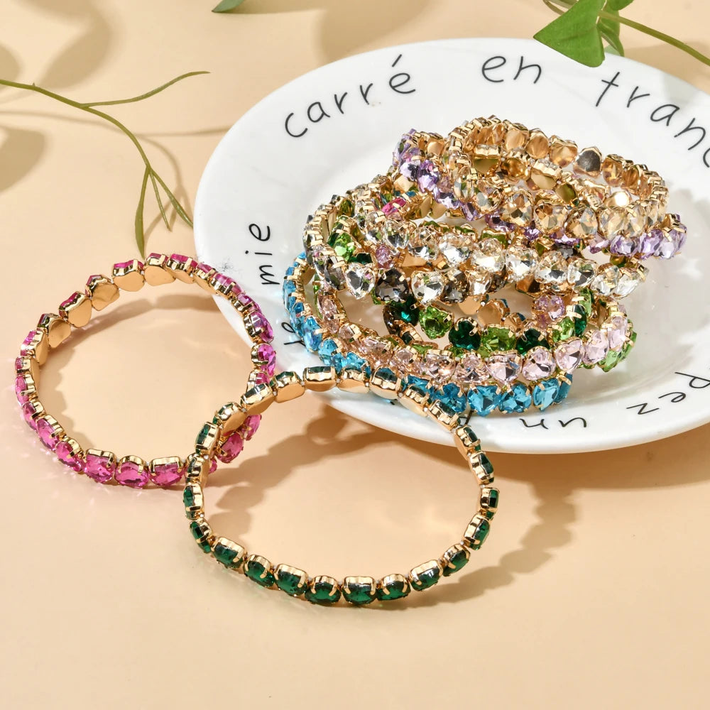 Bracelet tennis en zircon plaqué or