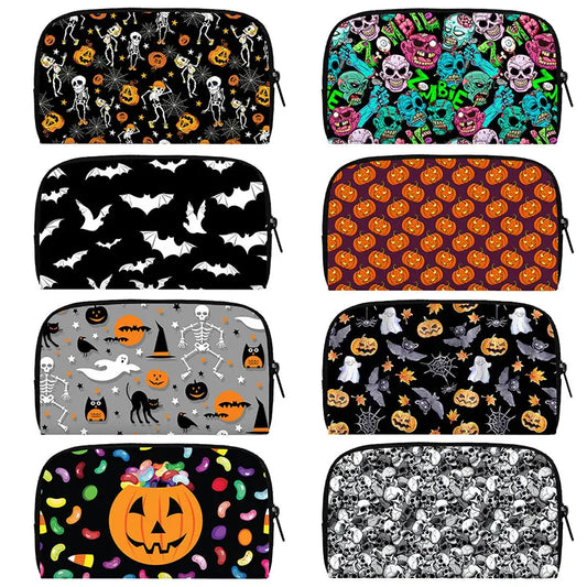 Portefeuille Halloween araignée, citrouille et chauve-souris – Gothique
