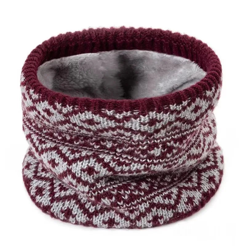 Fashion Soft Knitted Neck Warmer Sports Scarf for Women Men Face Cover Winter Running Skating Hiking Cold-Proof Thick Collar